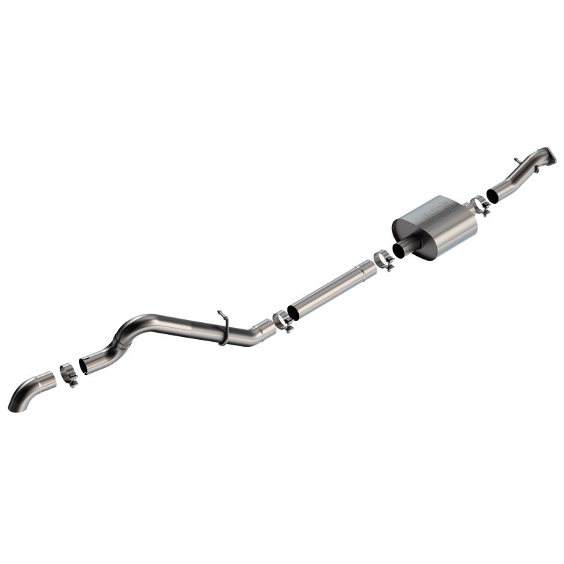 Borla 21-22 Ford Bronco 2.3L 2DR/4DR T-304 Stainless Steel Cat-Back Touring Exhaust - Brushed