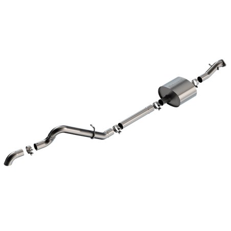 Borla 21-22 Ford Bronco 2.7L 2DR/4DR T-304 Stainless Steel Cat-Back S-Type Exhaust - Brushed