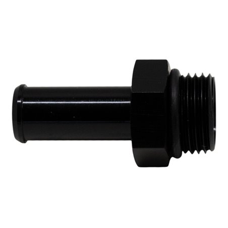 DeatschWerks 8AN ORB Male to 1/2in Male Barb Fitting (Incl O-Ring) - Anodized Matte Black