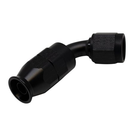 DeatschWerks 6 AN Female Flare Swivel 60-Degree Hose End PTFE - Anodized Matte Black