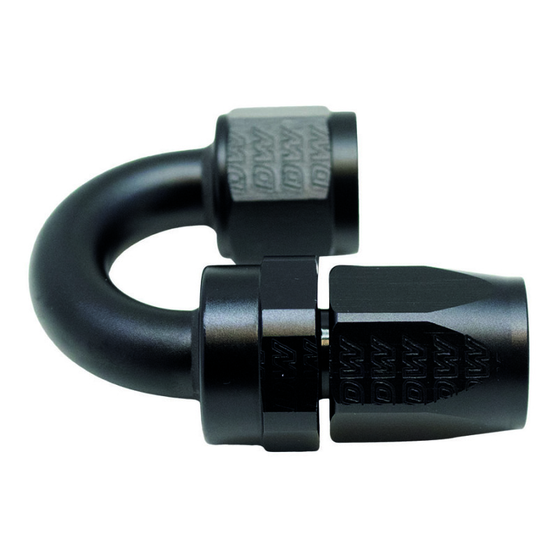 DeatschWerks 8AN Female Swivel 180-Degree Hose End CPE - Anodized Matte Black