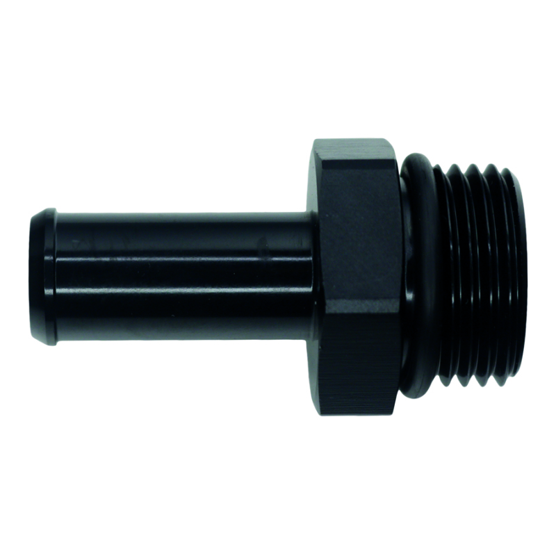 DeatschWerks 10AN ORB Male to 1/2in Male Barb Fitting - Anodized Matte Black