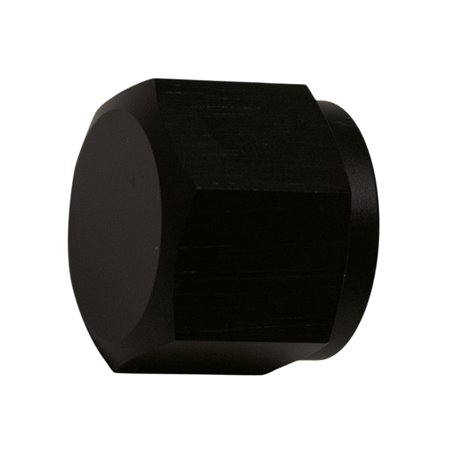 DeatschWerks 8AN Female Flare Cap - Anodized Matte Black