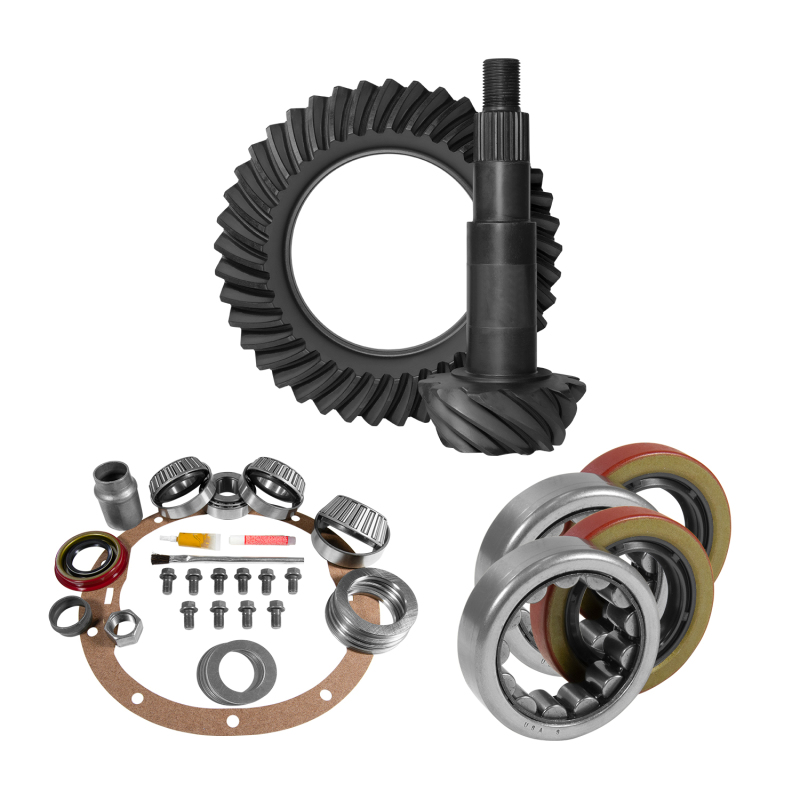 Yukon Gear 8.2in GM 3.73 Rear Ring & Pinion Install Kit 2.25in OD Axle Bearings & Seals