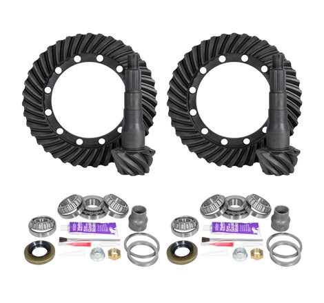 Yukon Gear Ring & Pinion Gear Kit Package Front & Rear with Install Kits - Toyota 9.5/9.5