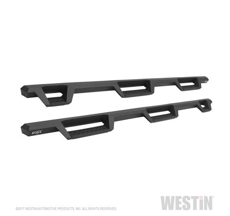 Westin 17-22 Ford F-250/350 Crew Cab 6.75ft Bed HDX Drop W2W Nerf Step Bars - Tex. Blk