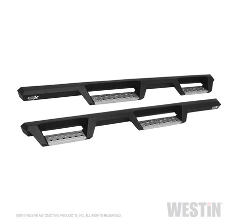 Westin 07-18 Jeep Wrangler JKU 4dr. HDX Stainless Drop Nerf Step Bars - Tex. Blk