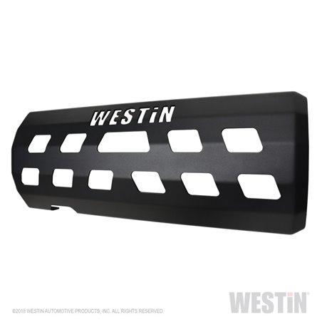 Westin 18-22 Jeep Wrangler JL (Excl. 4xe) Muffler Skid Plate - Tex. Blk