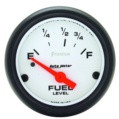 Autometer Phantom Fuel Level 2 5/8in 0 ohm to 90 ohm Electric Gauge