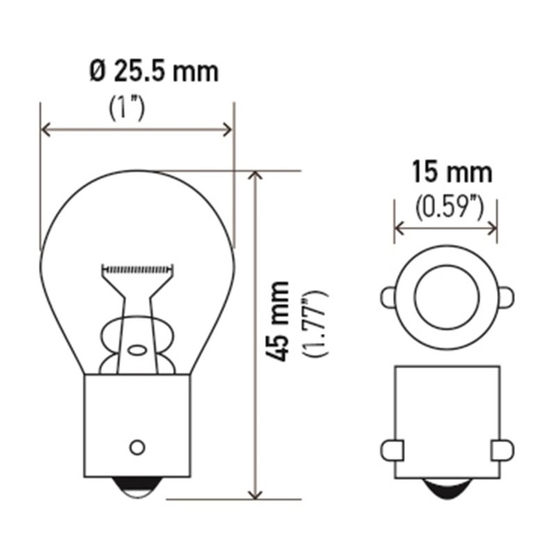 Hella Bulb 93 12V 13W BA15s S8