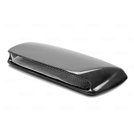 Seibon 02-03 Subaru WRX STi Carbon Fiber Hood Scoop - Only Fits OEM Hoods (Not Seibon Hoods)