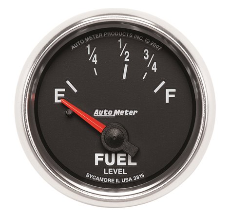 AutoMeter Gauge Fuel Level 2-1/16in. 73 Ohm(e) to 10 Ohm(f) Elec Gs