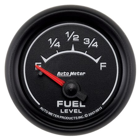 AutoMeter Gauge Fuel Level 2-1/16in. 0 Ohm(e) to 90 Ohm(f) Elec Es