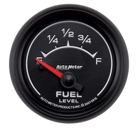 AutoMeter Gauge Fuel Level 2-1/16in. 240 Ohm(e) to 33 Ohm(f) Elec Es