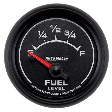 AutoMeter Gauge Fuel Level 2-1/16in. 240 Ohm(e) to 33 Ohm(f) Elec Es