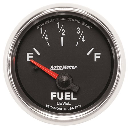 AutoMeter Gauge Fuel Level 2-1/16in. 240 Ohm(e) to 33 Ohm(f) Elec Gs