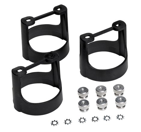 AutoMeter Gauge Bracket Kit 2-5/8in. Black Composite Qty 3