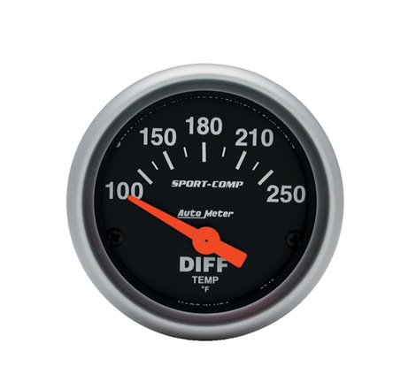 AutoMeter Gauge Differential Temp 2-1/16in. 100-250 Deg. F Electric Sport-Comp