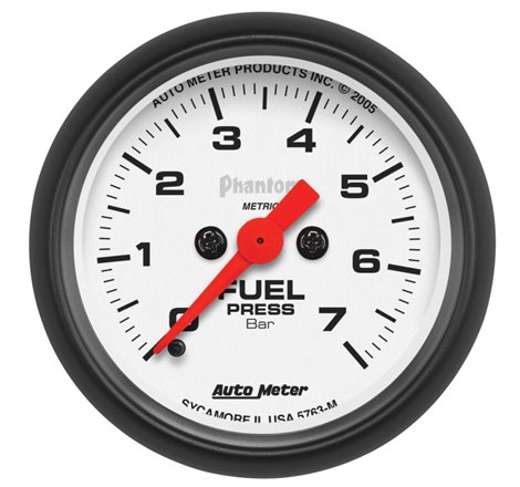 AutoMeter Gauge Fuel Pressure 2-1/16in. 7Bar Digital Stepper Motor Phantom