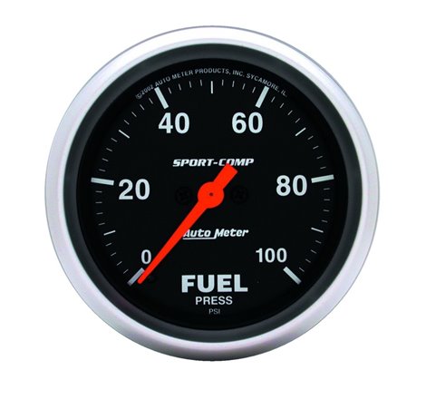 AutoMeter Gauge Fuel Pressure 2-5/8in. 100PSI Digital Stepper Motor Sport-Comp