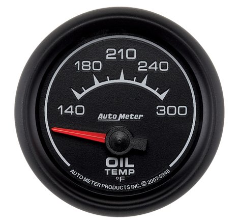 AutoMeter Gauge Oil Temp 2-1/16in. 140-300 Deg. F Electric Es