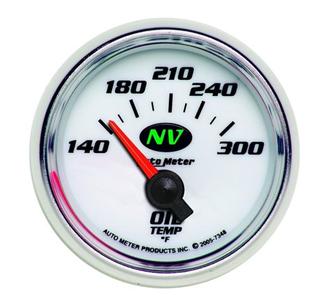 AutoMeter Gauge Oil Temp 2-1/16in. 140-300 Deg. F Electric NV