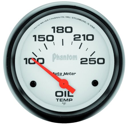 AutoMeter Gauge Oil Temp 2-5/8in. 100-250 Deg. F Electric Phantom