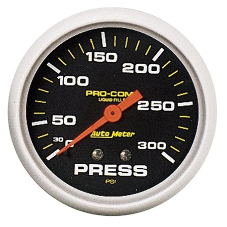 AutoMeter Gauge Pressure 2-5/8in. 300PSI Liquid Filled Mech Pro-Comp