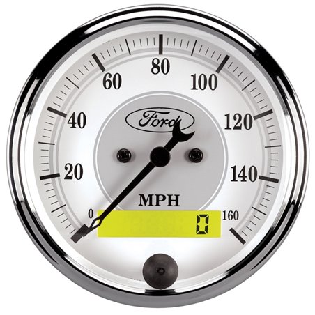 AutoMeter Gauge Speedometer 3-1/8in. 160MPH Elec. Prog. W/ Lcd Odo Ford Masterpiece