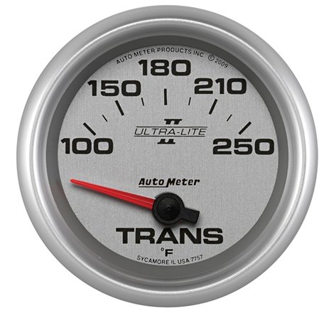 AutoMeter Gauge Transmission Temp 2-5/8in. 100-250 Deg. F Electric Ultra-Lite II