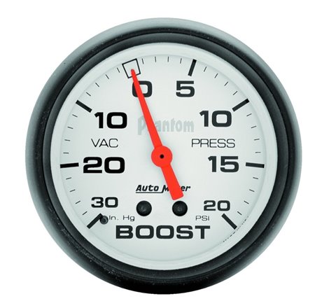 AutoMeter Gauge Vac/Boost 2-5/8in. 30Inhg-20PSI Mechanical Phantom