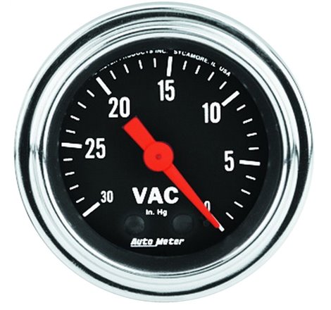 AutoMeter Gauge Vacuum 2-1/16in. 30Inhg Mechanical Traditional Chrome