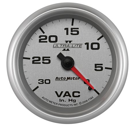 AutoMeter Gauge Vacuum 2-5/8in. 30Inhg Mechanical Ultra-Lite II