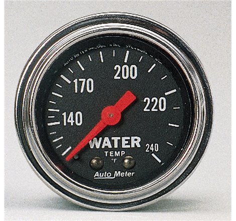 AutoMeter Gauge Water Temp 2-1/16in. 120-240 Deg. F Mechanical Traditional Chrome