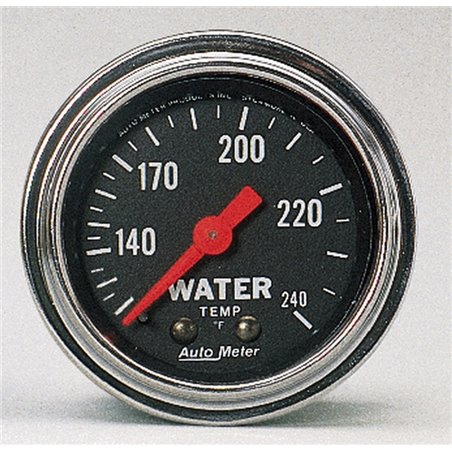 AutoMeter Gauge Water Temp 2-1/16in. 120-240 Deg. F Mechanical Traditional Chrome