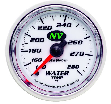 AutoMeter Gauge Water Temp 2-1/16in. 140-280 Deg. F Mechanical NV