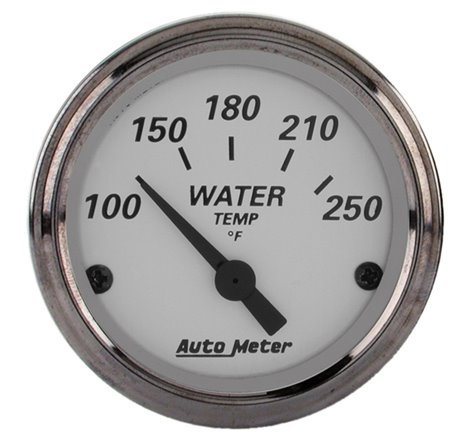 AutoMeter Gauge Water Temp 2-1/16in. 250 Deg. F Elec American Platinum