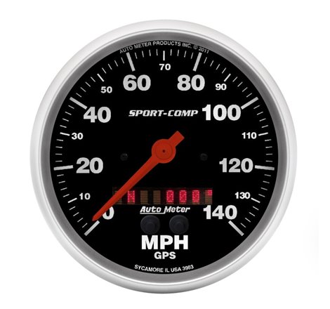 AutoMeter Gauge Speedometer 5in. 140MPH Gps Sport-Comp