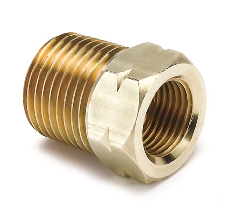 AutoMeter Fitting Adapter 1/2in. NPT Male Brass For Auto Gage Mech. Temp.