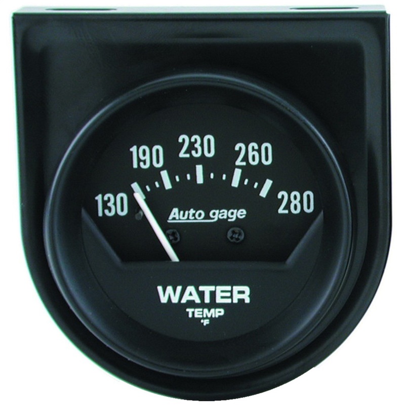 AutoMeter Gauge Console Water Temp 2in. 280 Deg. F Mech Short Sweep Black Autogage