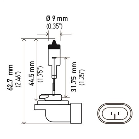 Hella Bulb 881 12V 27W Pgj13 T325