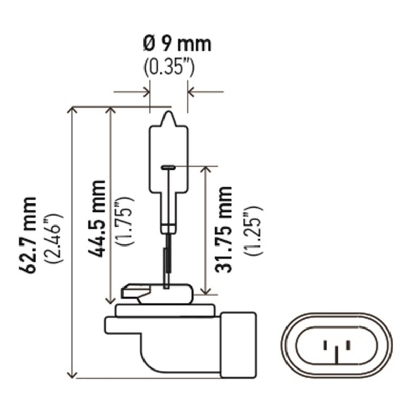 Hella Bulb 889 12V 27W Pgj13 T325