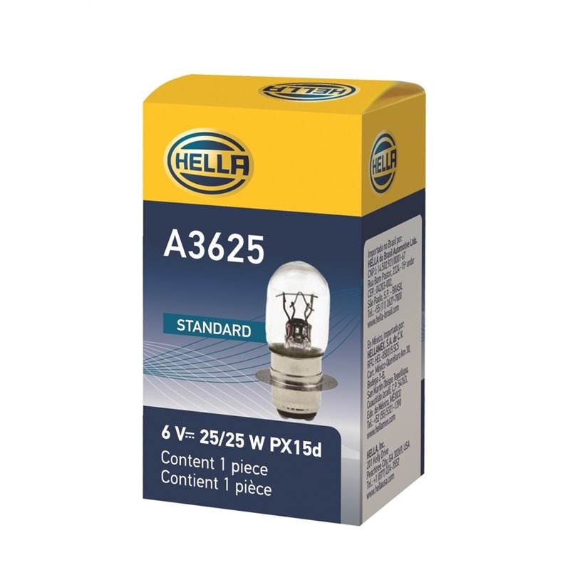 Hella Bulb 3625 6V 25/25W Px15D T6