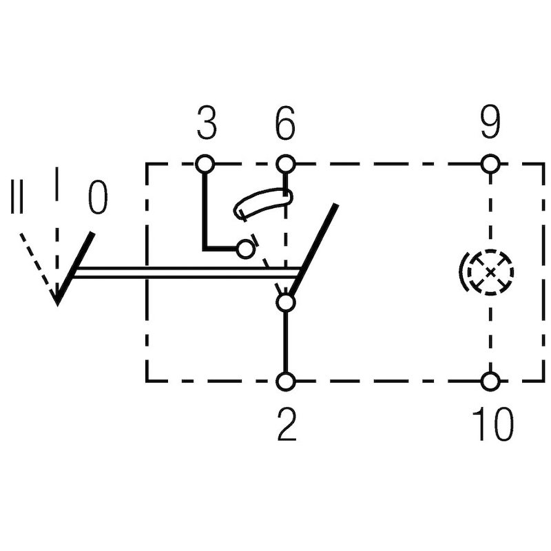 Hella Switch On/On/Off W Location Light