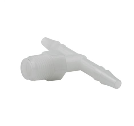 Autometer Fitting Tee 1/4in Hose to 1/8in NPT Male - Nylon