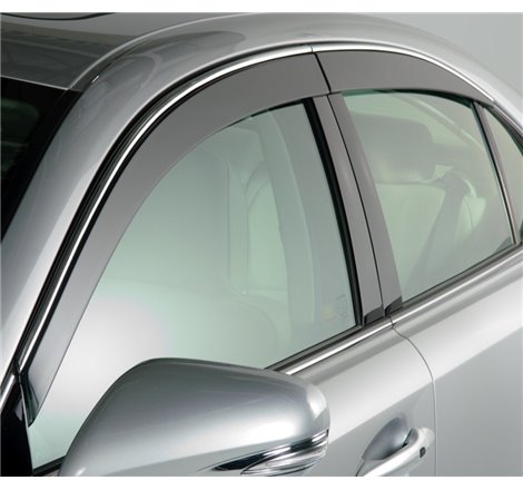 AVS 18-22 Honda Accord Ventvisor Low Profile Window Deflectors 4pc - Smoke w/Chrome Trim