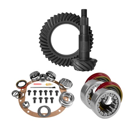 Yukon 8.5in GM 3.42 Rear Ring & Pinion Install Kit Axle Bearings 1.78in Case Journal