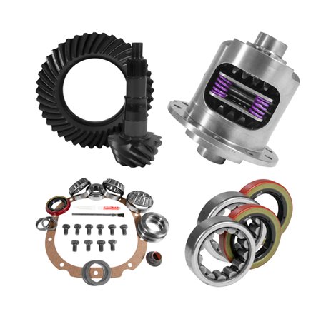 Yukon 8.8in Ford 3.27 Rear Ring & Pinion Install Kit 31 Spline Positraction 2.53in Axle Bearings