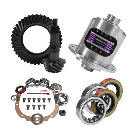 Yukon 8.8in Ford 3.27 Rear Ring & Pinion Install Kit 31 Spline Positraction 2.53in Axle Bearings