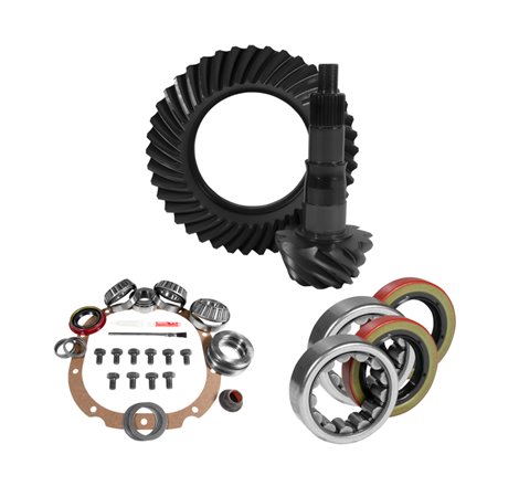 Yukon 8.8in Ford 3.27 Rear Ring & Pinion Install Kit 2.53in OD Axle Bearings and Seals